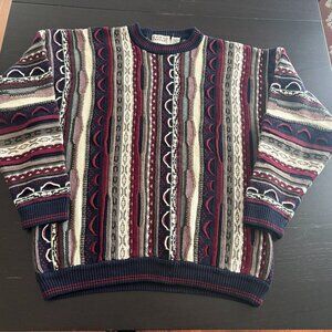Vintage Mens Cotton Traders Coogi Style Crewneck Sweater  Size XL